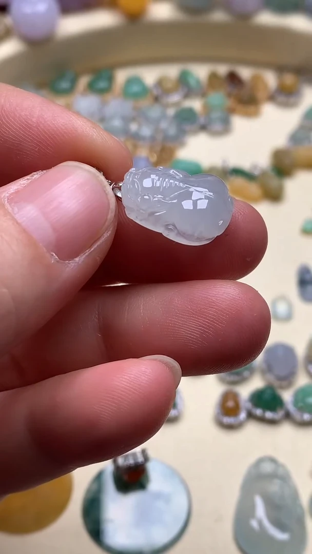 【闪购商品】翡翠颈饰银S925镶嵌翡翠镶嵌貔貅