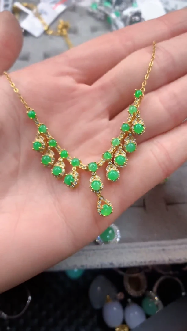 银S925镶嵌戒指翡翠333   3