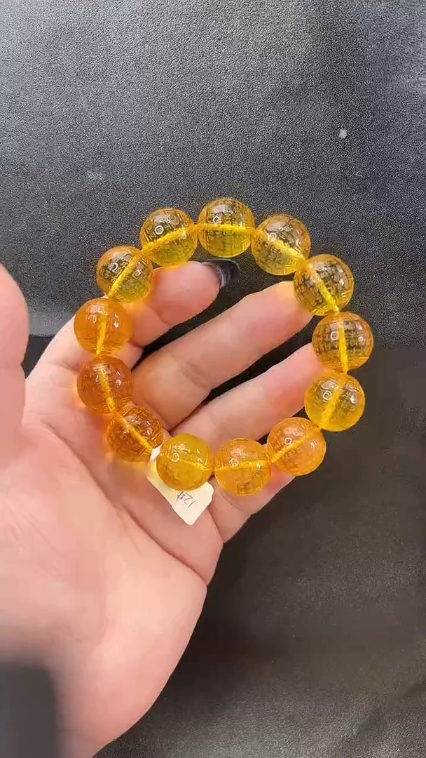 琥珀颈饰未镶嵌手串
