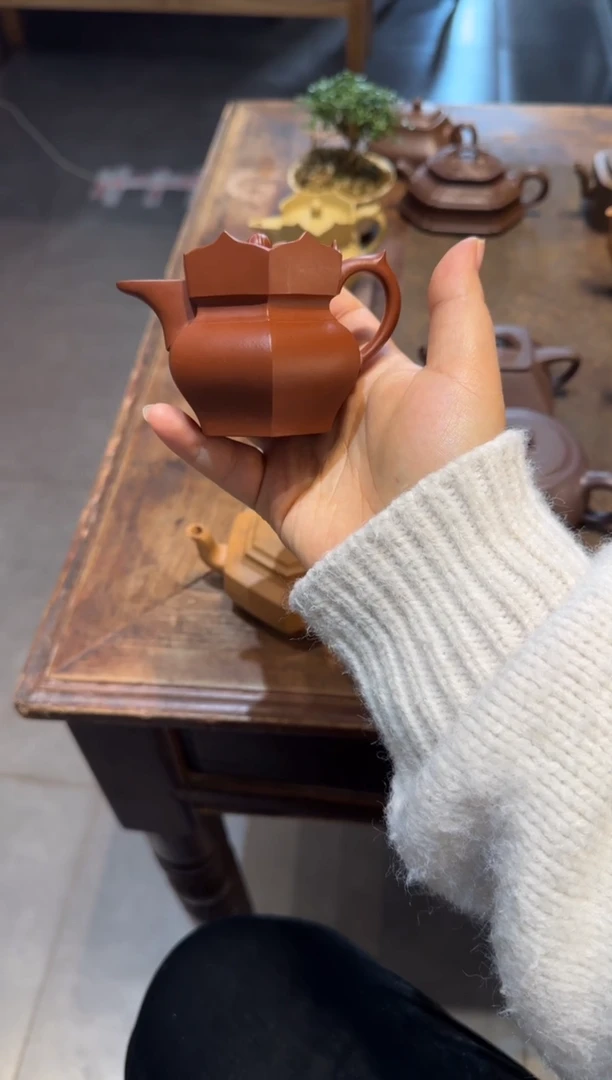 茶壶紫砂凯****8朱泥小僧帽 135ml