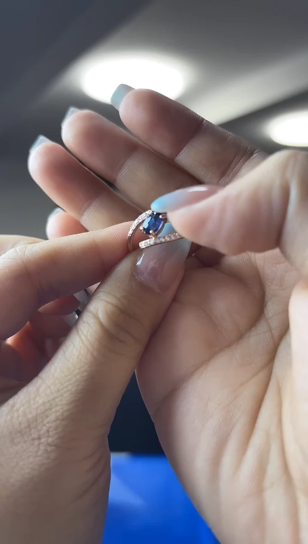 戒指蓝宝石未镶嵌（多样性发一件）