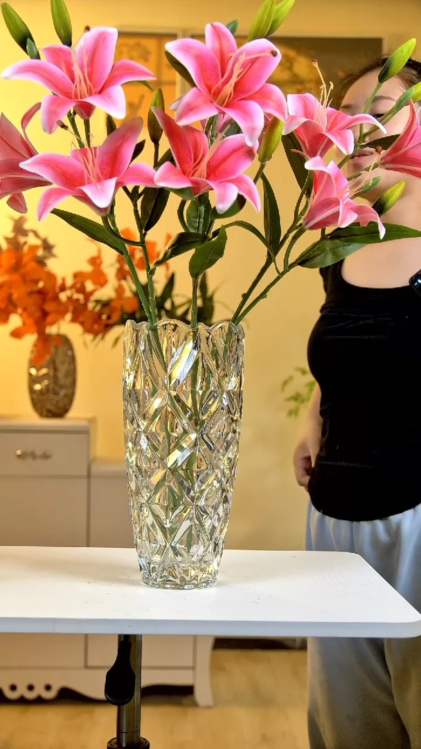 水晶花瓶洛神花瓶