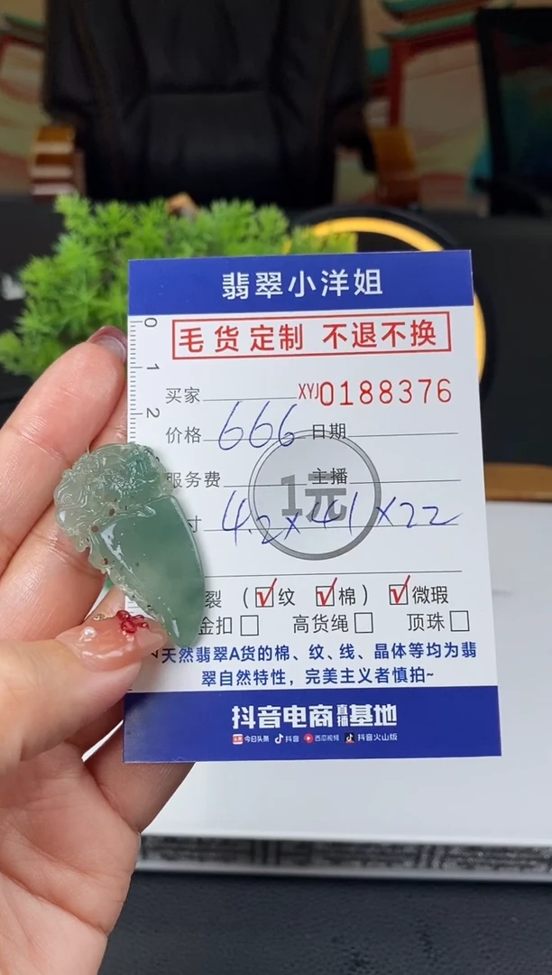 【闪购商品】定制翡翠未镶嵌毛货商品不退换/ 8376