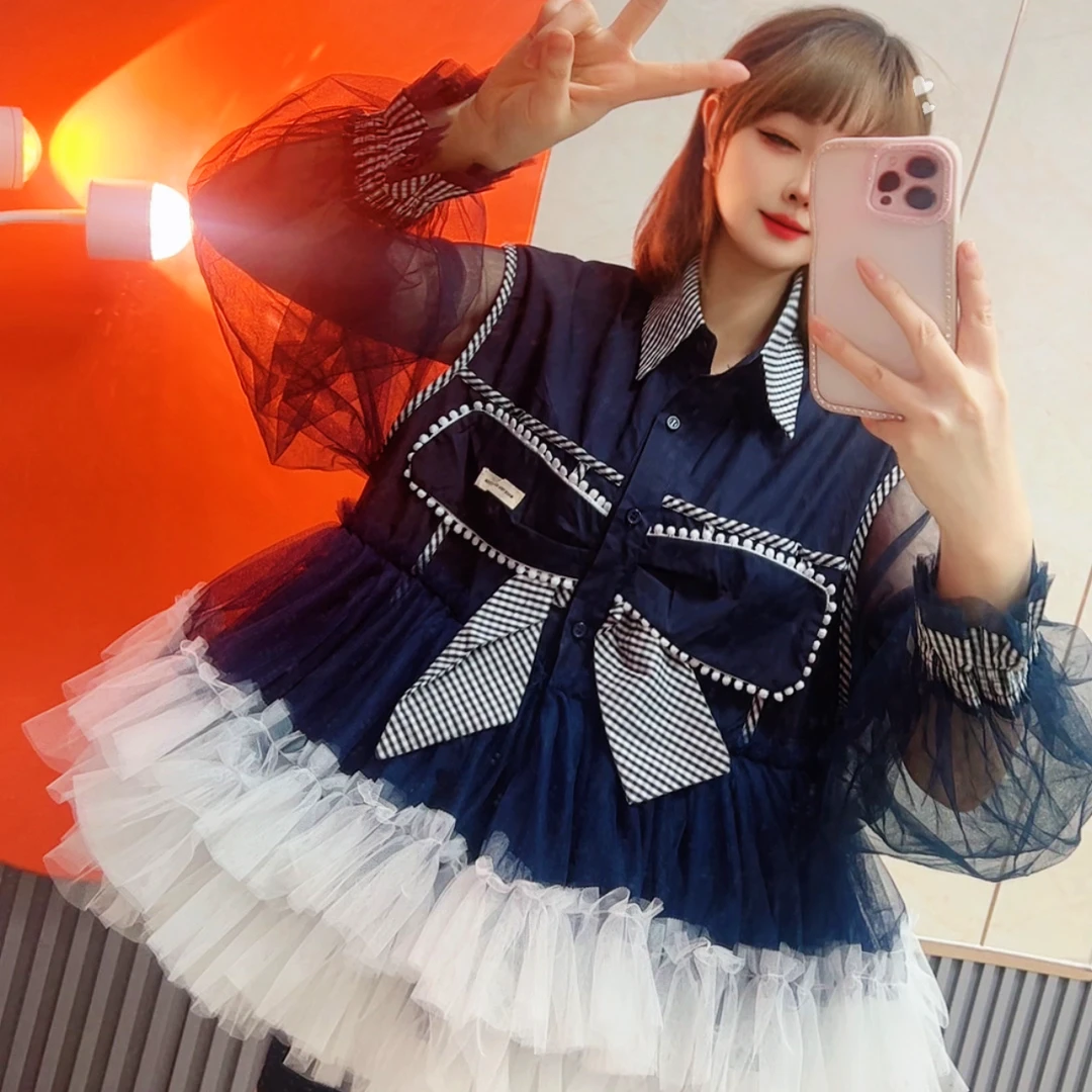 2143【熙妮潮牌】长袖宽松型原创衬衫通勤风服装女装上衣春季秋季