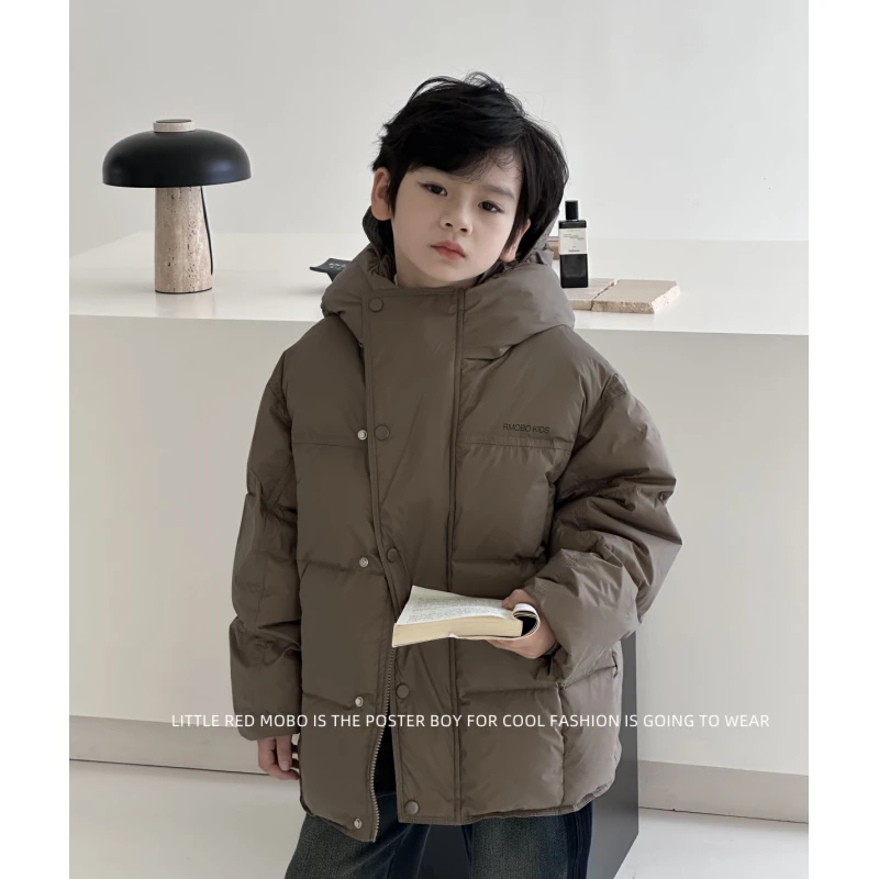 【现现】童装中大男儿童新国标90白鸭羽绒服2025冬季新款MMY841306