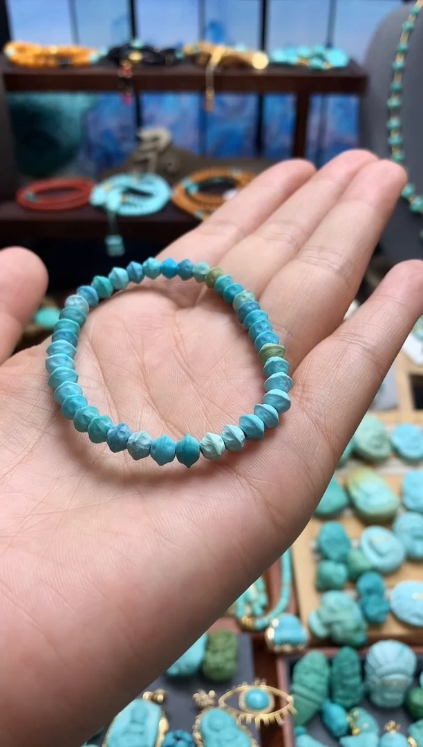 未镶嵌绿松石手链精工百香籽