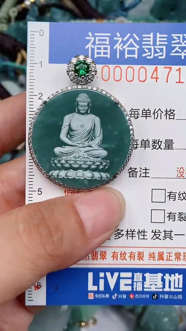翡翠未镶嵌颈饰...0000471