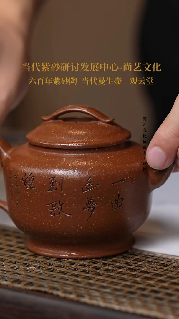 茶壶紫砂宜兴紫砂 紫砂壶 FWH 桥钮宫灯
