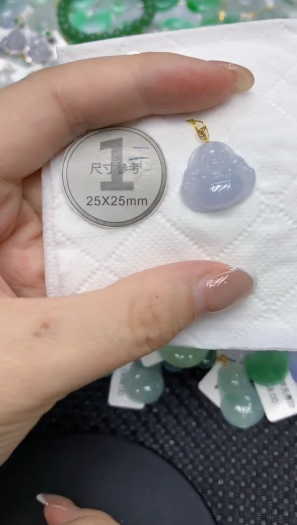 颈饰18K金镶嵌翡翠11111111