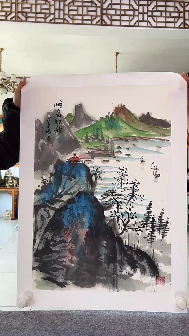 国画妍妍宠粉福利李杰国画68*45