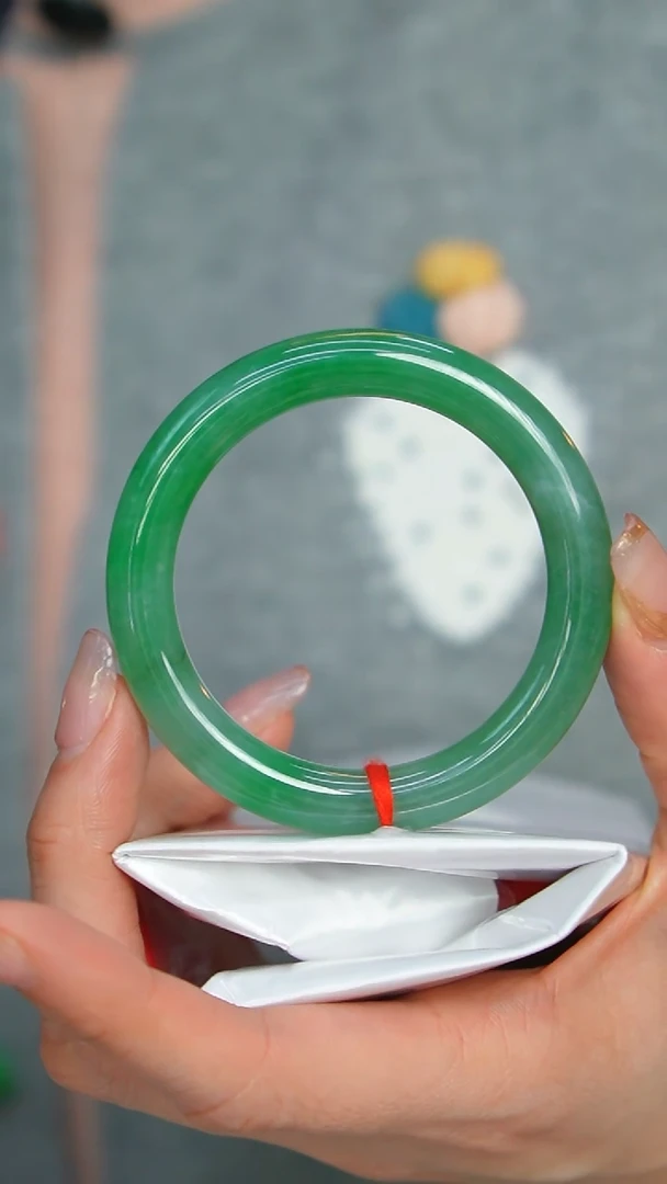 【闪购商品】翡翠手镯未镶嵌55号-53.5#圆条/姿/2