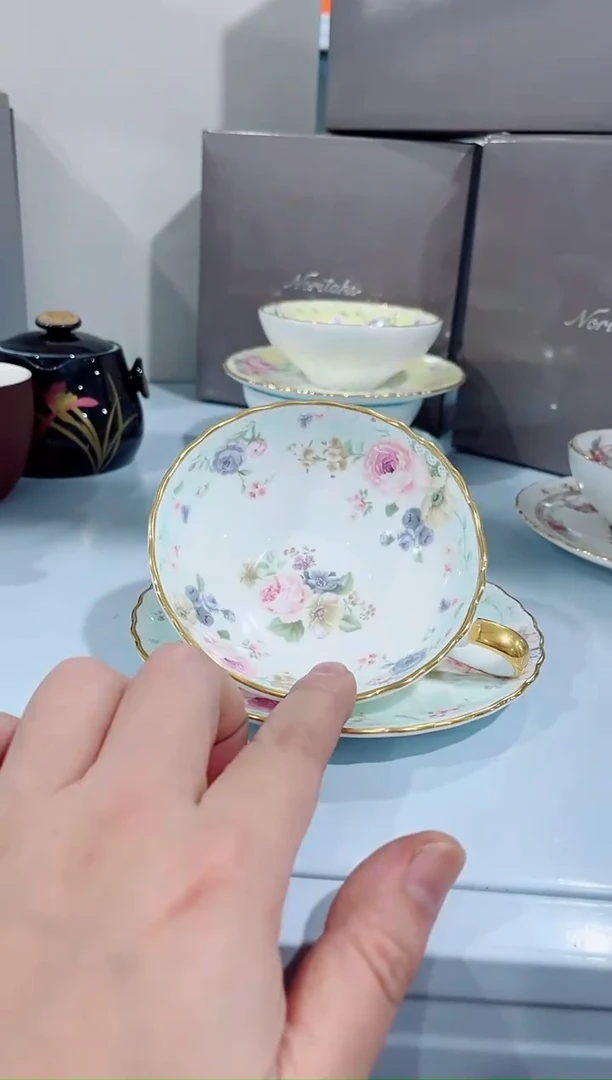 瓷片陶瓷（简装）咖啡杯一套