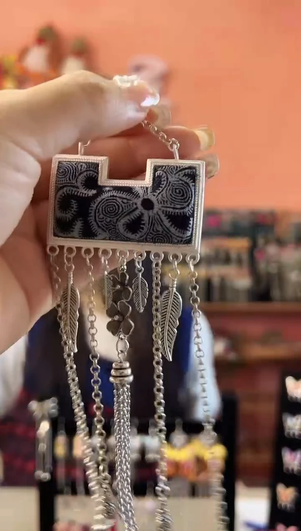 织绣艺枝独绣老绣饰品403