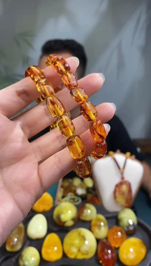 裸石琥珀未镶嵌9m+多样性发货 只发其中一件