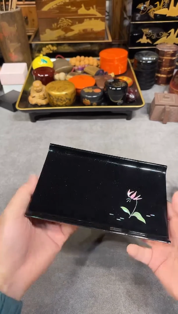 螺钿 小干泡盘 大漆漆器大漆漆器