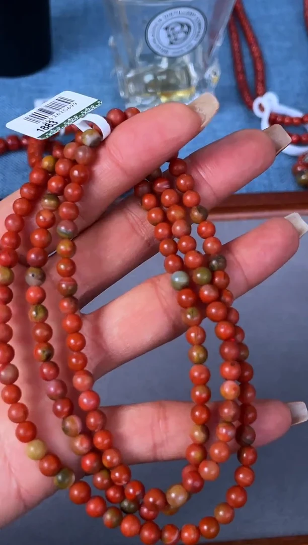 未镶嵌手串南红玛瑙N23大山包包浆多圈