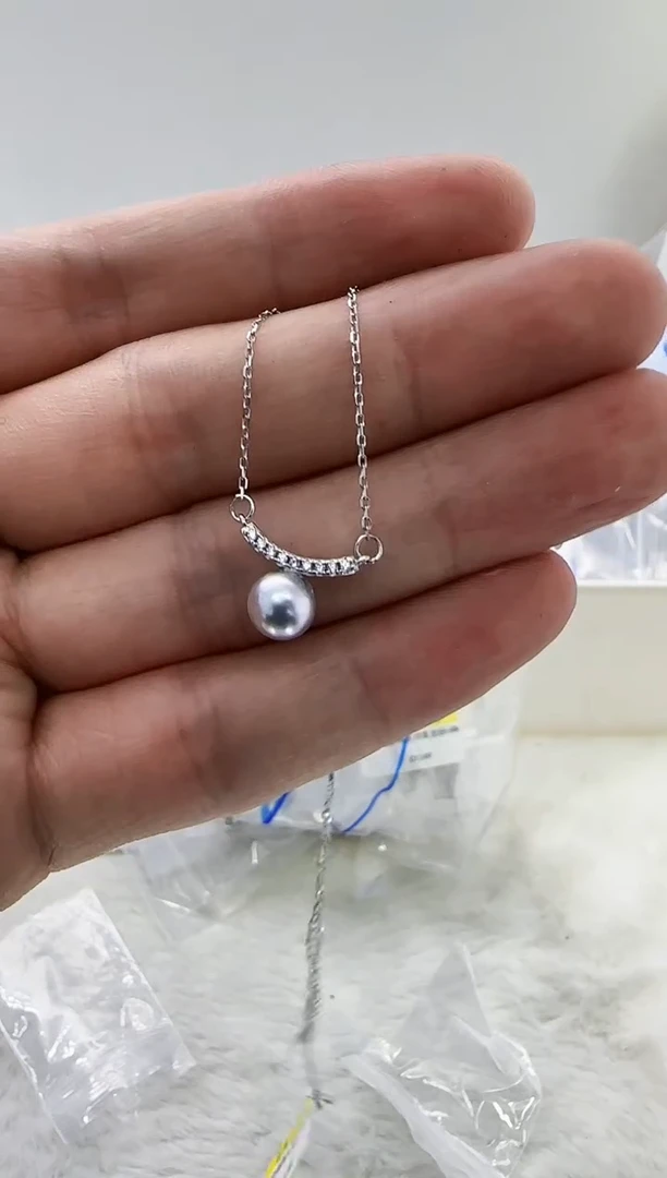 【闪购商品】海水珍珠DA银S925镶嵌c1349 套链