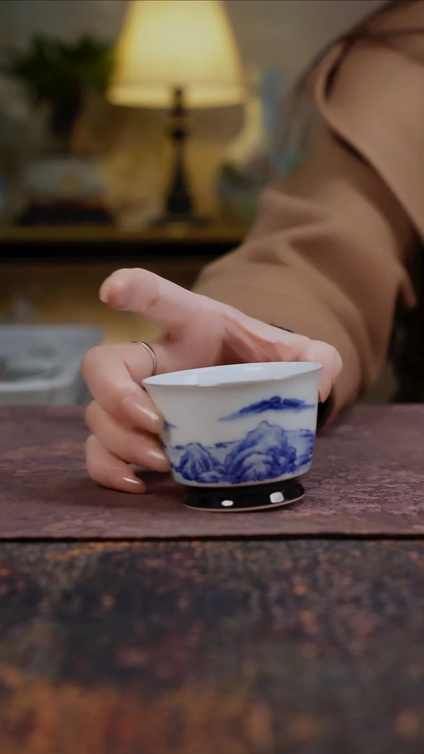 景德镇陶瓷杯碗柴烧多人
