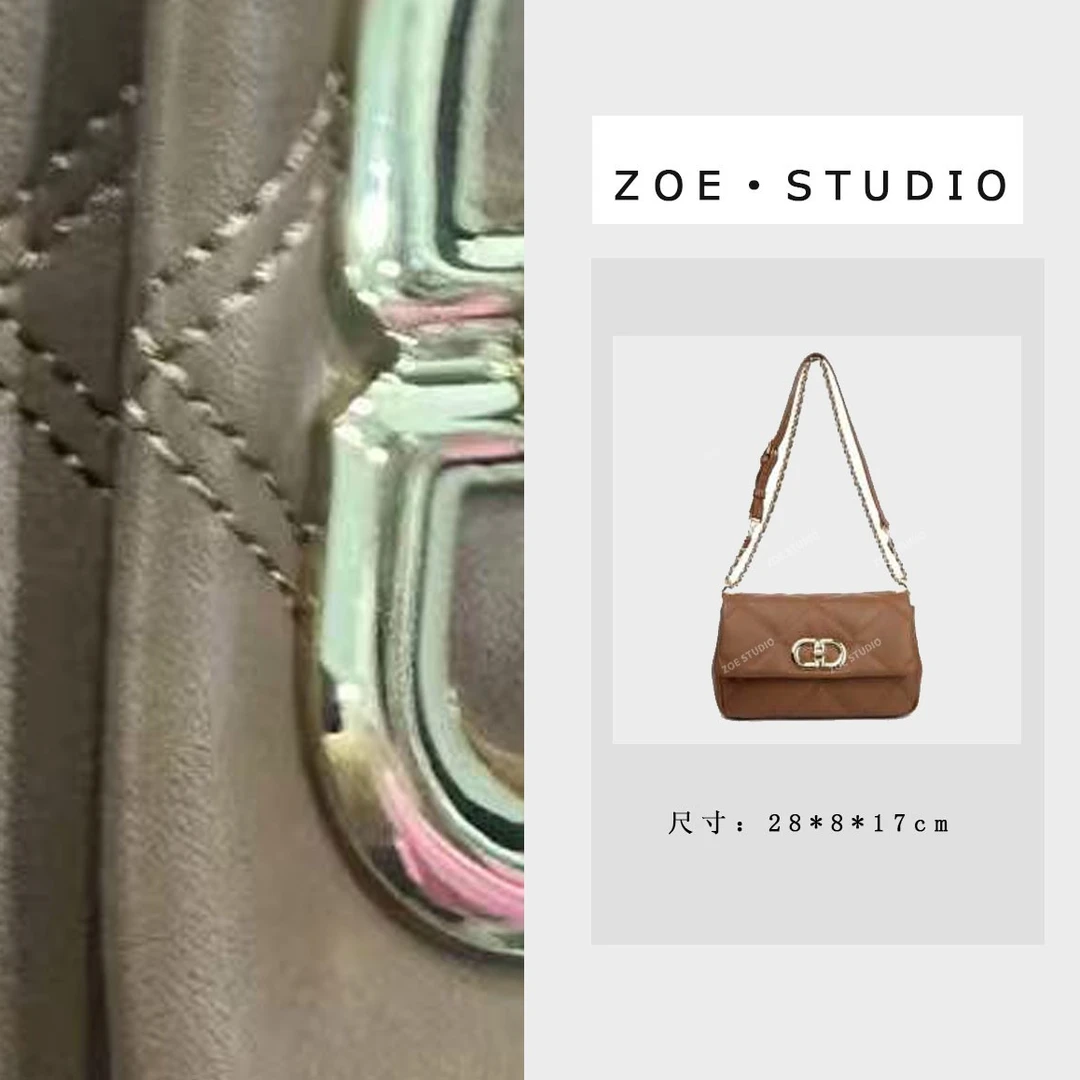 【佐伊甄选】BF-66295-咖棕轻奢女士时尚潮流通勤腋下斜包