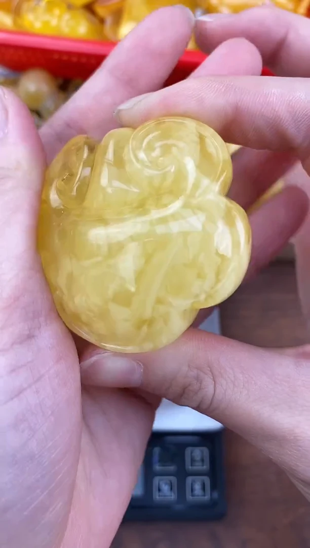 裸石琥珀未镶嵌天然琥珀蜜蜡