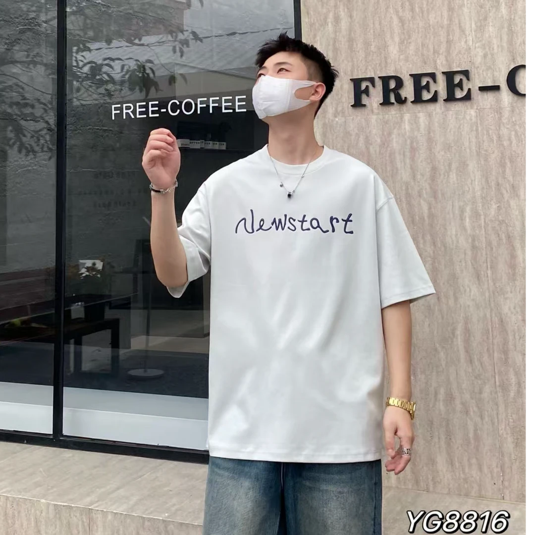 潮流时尚微阔夏季舒适显瘦T恤YG8816