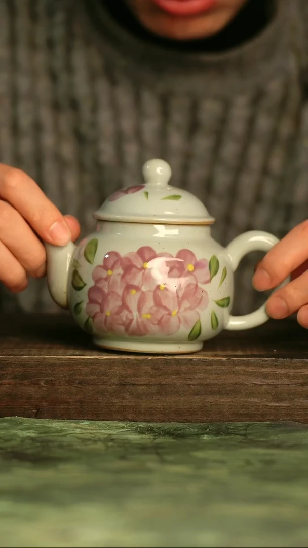 瓷器青诗集手工手绘瓷器