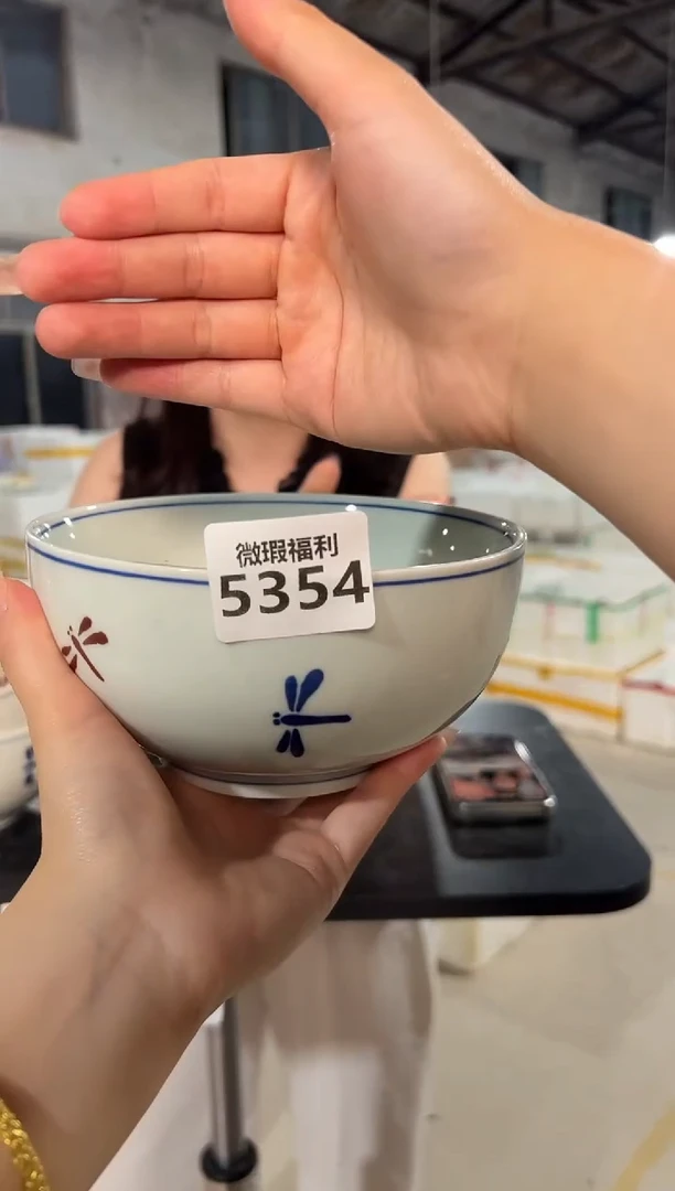 盘景德镇高温釉下手绘陶瓷