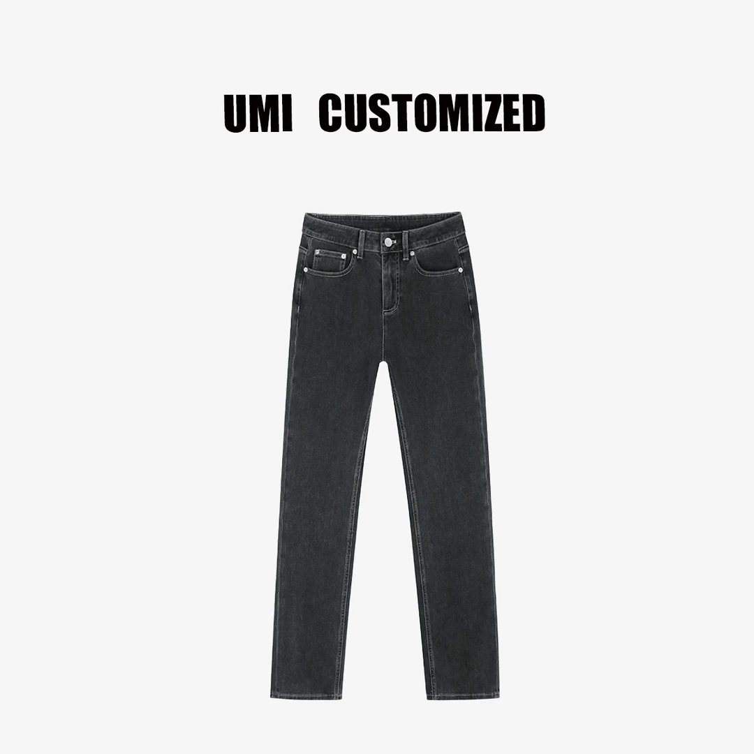【UMI.】2025【闪瘦裤】秋冬款四面弹修身烟管小直筒牛仔裤#U8101