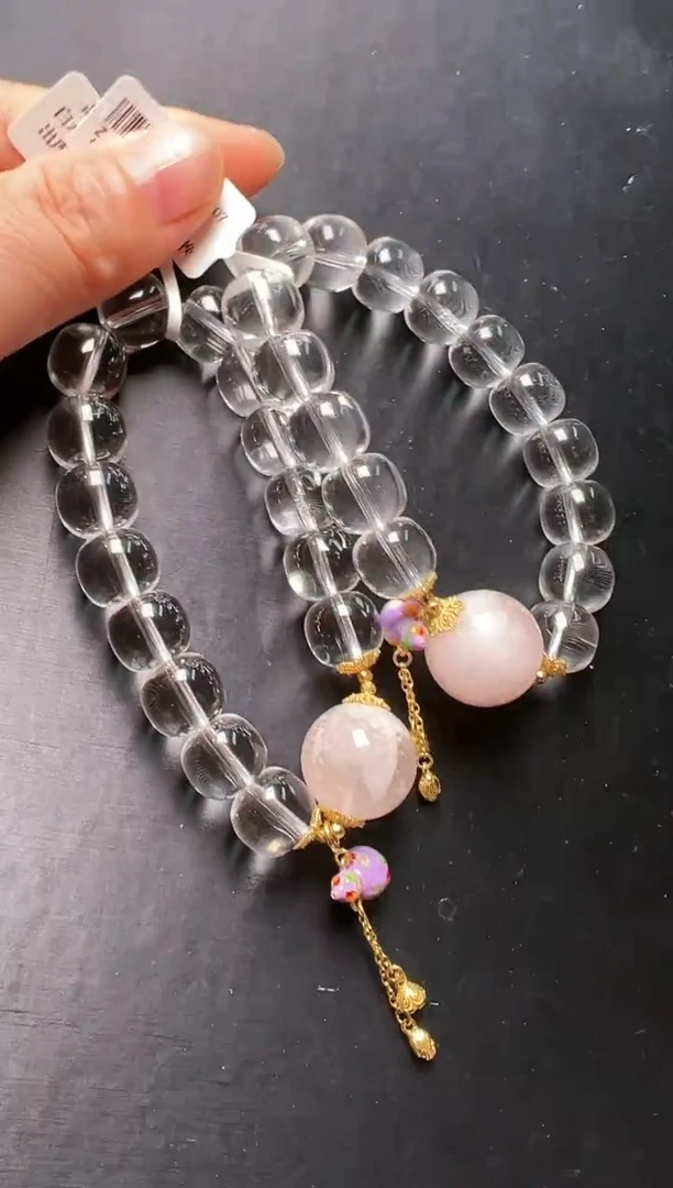 水晶手串未镶嵌白水晶集萃手串  Z24255 多样性发一