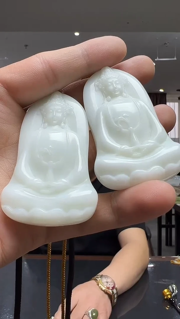 未镶嵌和田玉挂件白观音*多样性发货其中发一