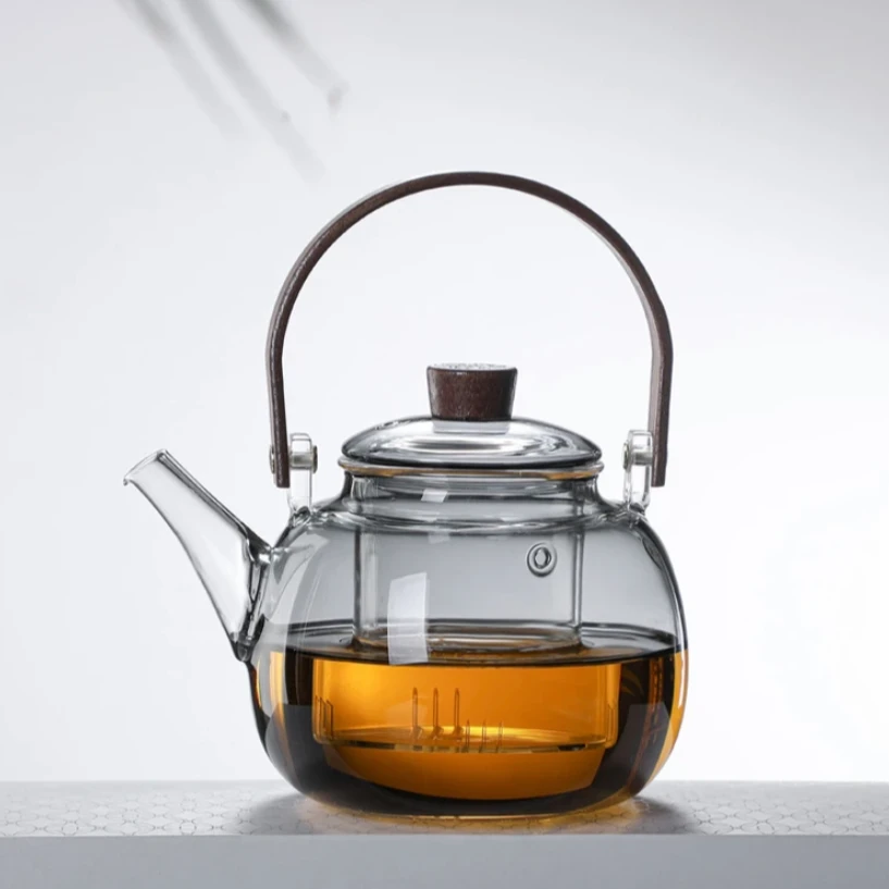 玻璃煮茶壶泡茶壶耐高温大容量煮茶器泡茶提梁烧水壶电陶炉专用