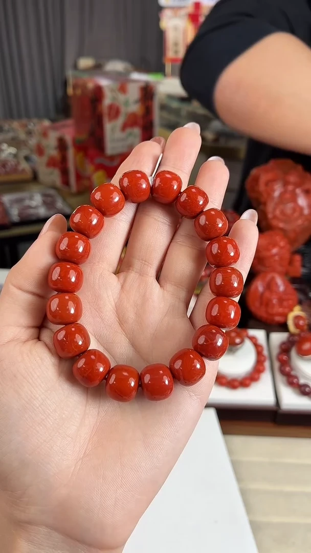 未镶嵌瓦西老型手串12+南红玛瑙（多样式发其一）