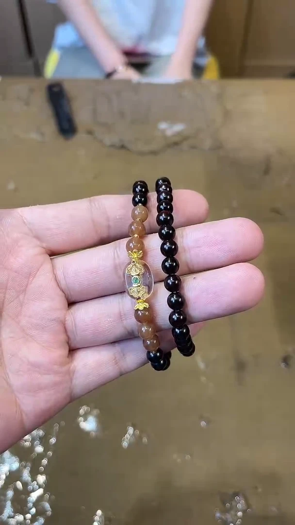 檀香紫檀（小叶紫檀）无事牌直播间随机手串一串