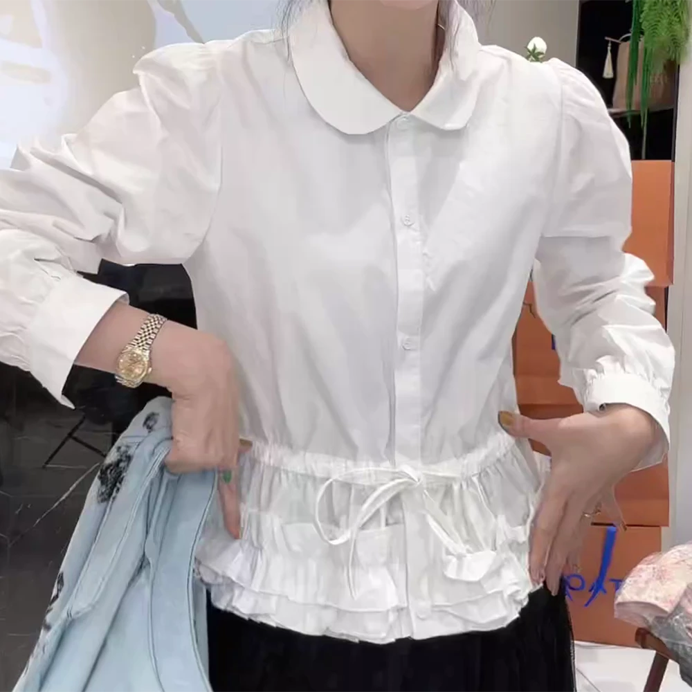 春季气质少女感新中式衬衣 特别美