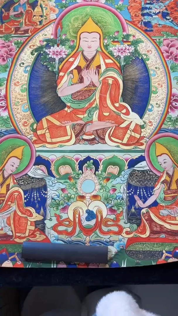 装裱画手绘唐卡藏艺阁 tk16057