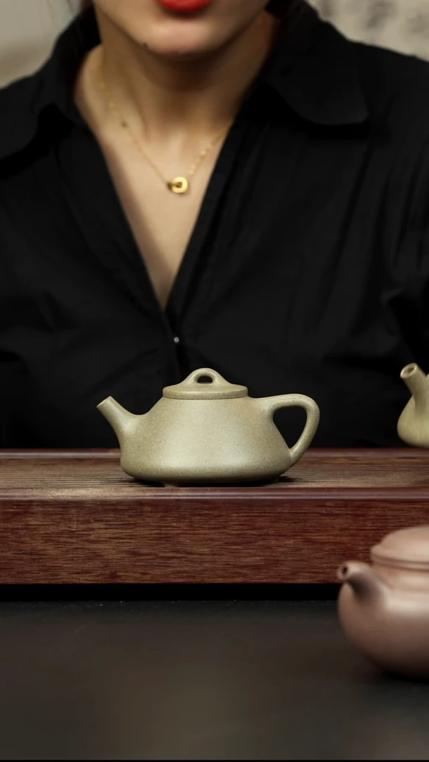 紫砂茶壶青段小子冶石瓢