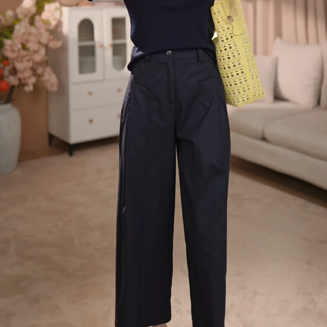 【山本裤】夏季新款百搭时尚休闲裤女夏直筒裤子