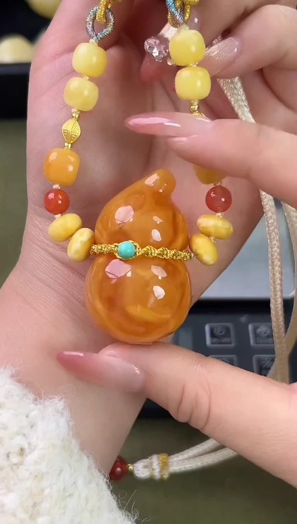 裸石琥珀未镶嵌琥珀蜜蜡吊坠