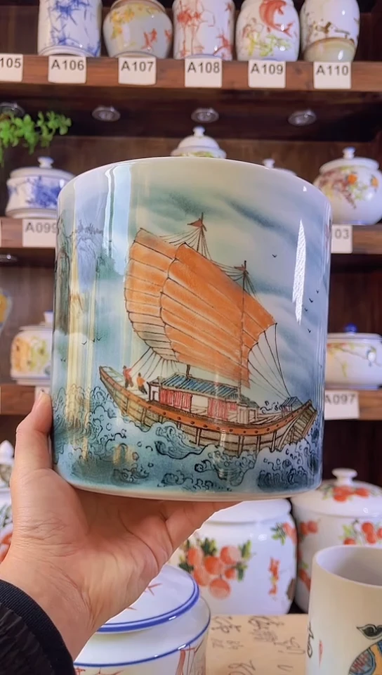 迎君陶瓷纯手工手绘1