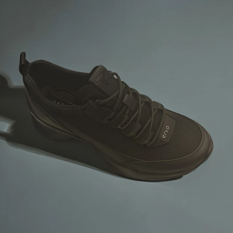 33806-1新款男士牛皮配网休闲运动鞋