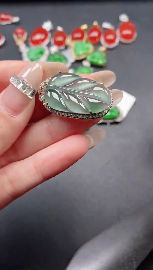 银S925镶嵌戒指翡翠51511