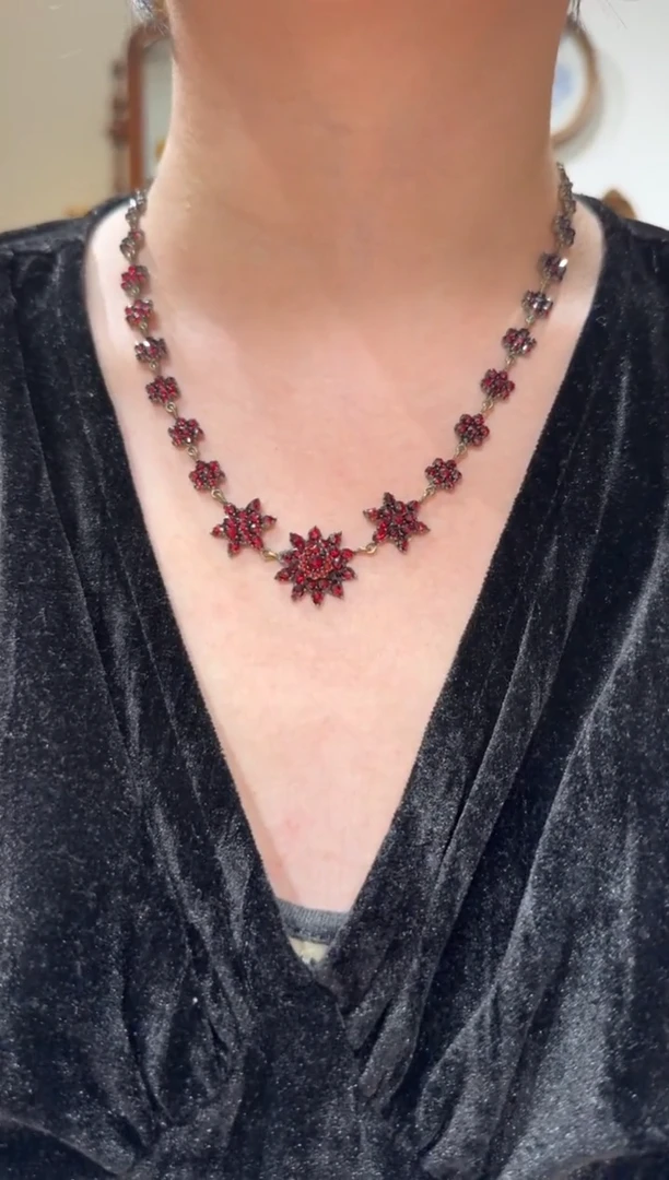 非金属无老合金，波西米亚老矿，整条满镶嵌，48cm