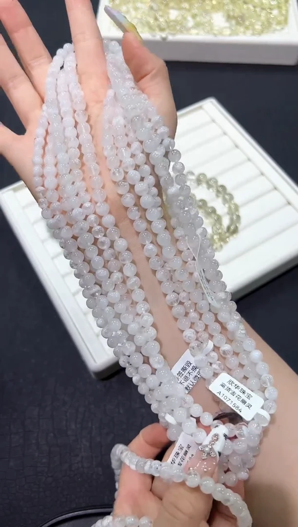 水晶手链未镶嵌24r多样性发其一【1条】默认微瑕6+mm