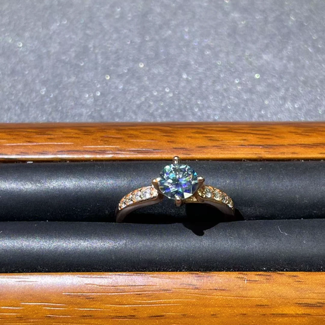 钨合金珐琅戒指  s7701玫托四爪开口戒指多样性发货