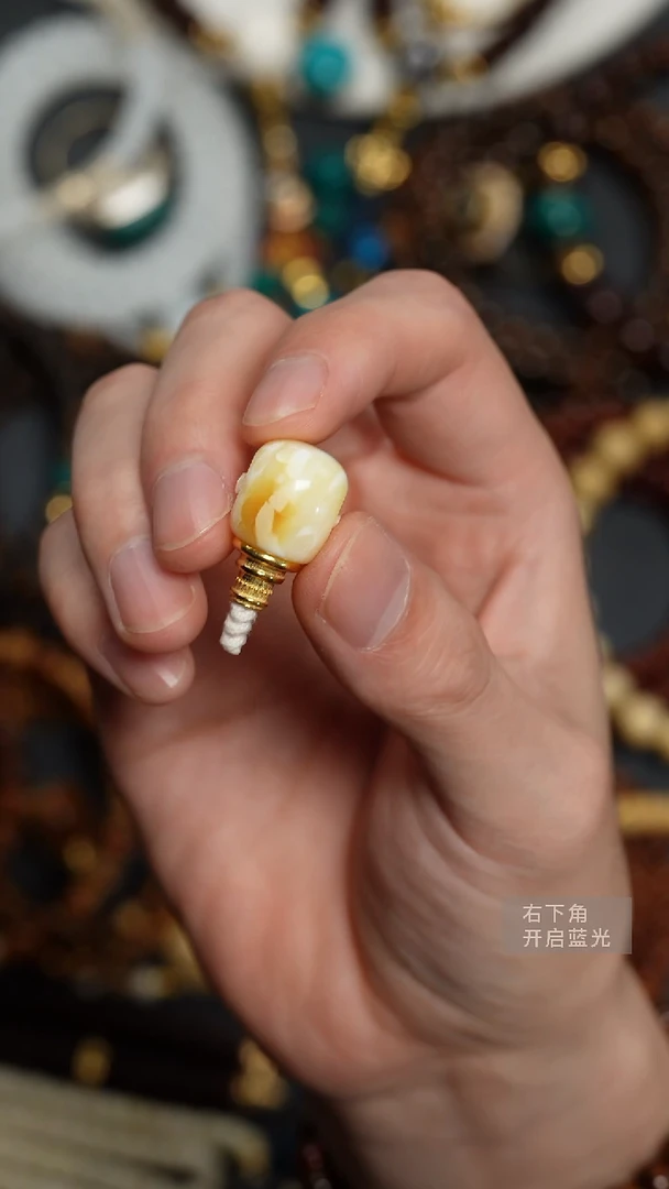 裸石蜜蜡未镶嵌13mm蜜蜡三通
