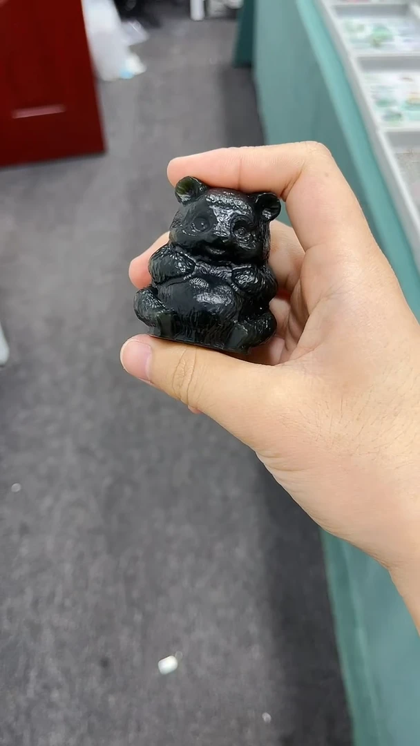 未镶嵌和田玉摆件熊 06