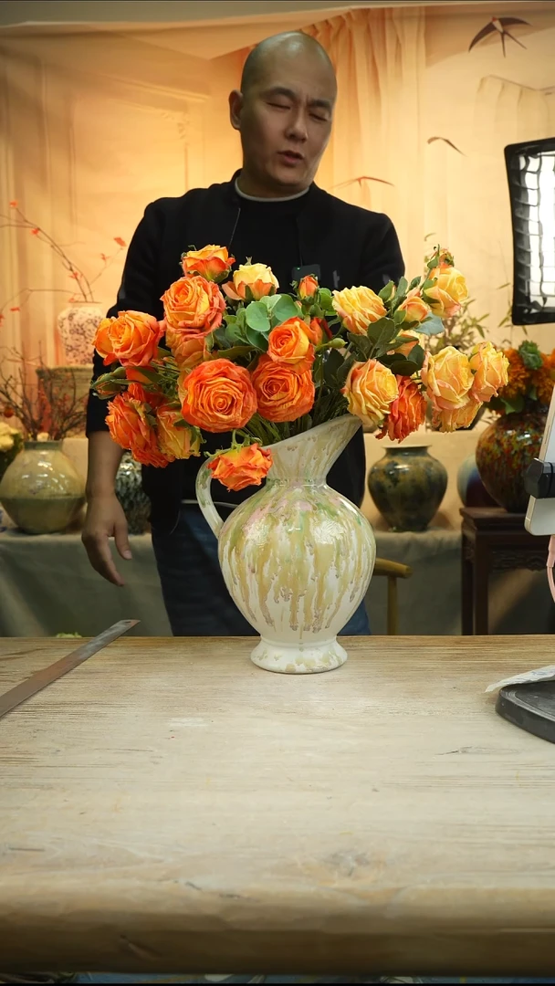 高度26口径14陶瓷花瓶