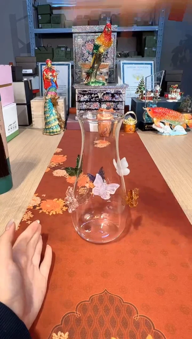 【闪购商品】杯189彩色蝴蝶花瓶