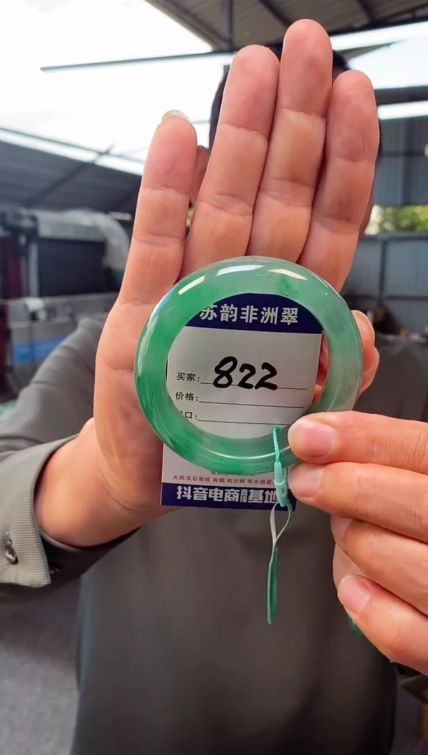 未镶嵌手镯石英质玉（非洲翠）58+