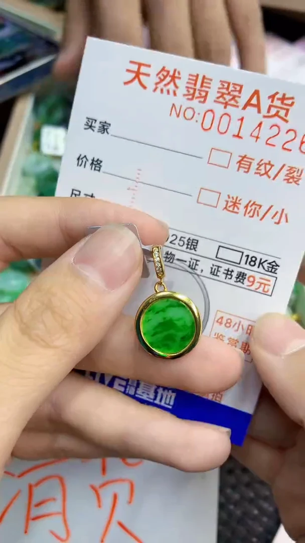 翡翠未镶嵌颈饰             1